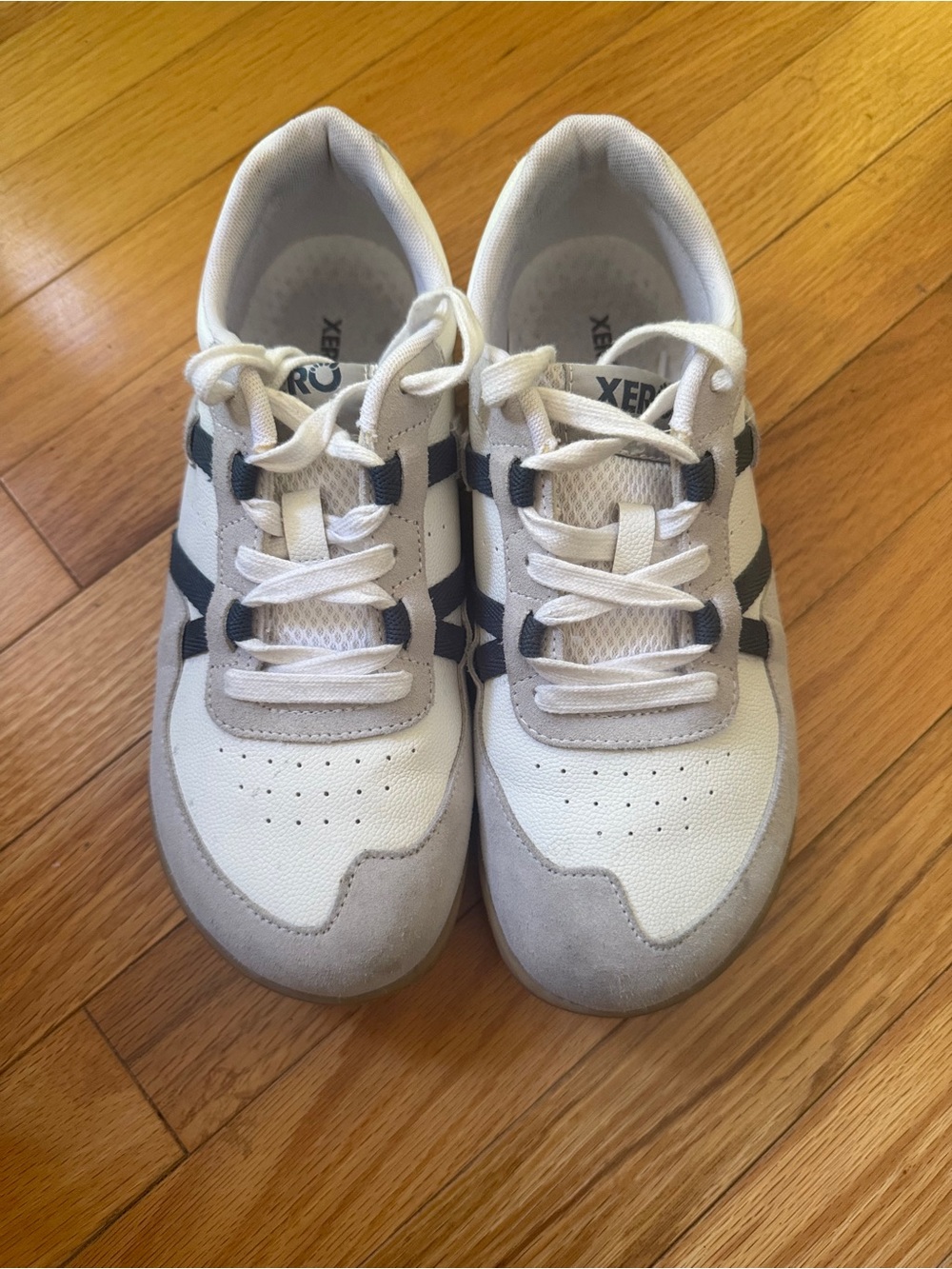 Xero shoes Women’s White & Blue Lace-Up Comfort Sneakers